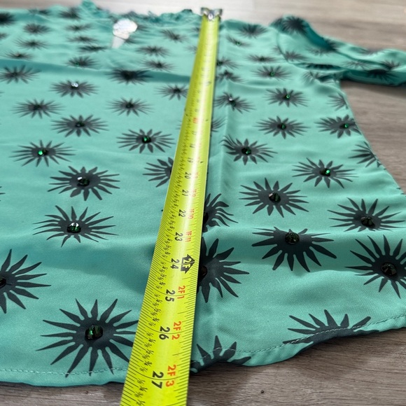 Sheridan French Liv Blouse – Peppermint Twinkle – NWT medium (org $320) - Picture 6 of 8